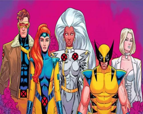 X men Heroes paint by number