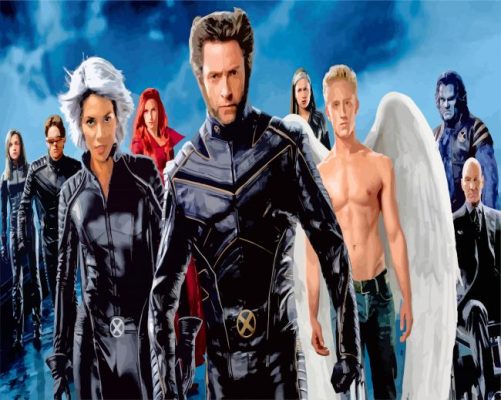 X men movies the last stand paint by number
