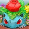 aesthetic-Bulbasaur-paint-by-number