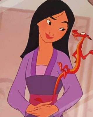 Disney Princess Mulan Paint By Numbers - Numeral Paint Kit
