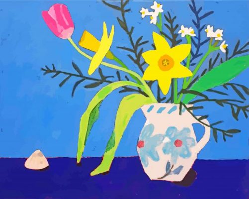aesthetic-jug-and-wild-daffodil-paint-by-number