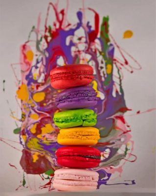 Aesthetic Colorful Macaroons paint by numbers