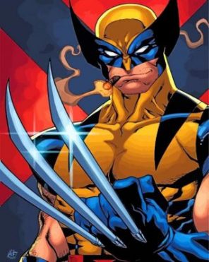 Aesthetic Wolverine paint by numbers