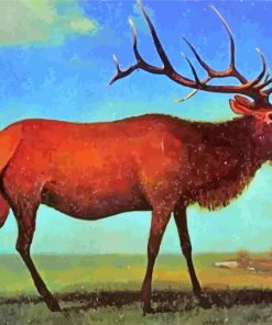 albert bierstadt Elk paint by number
