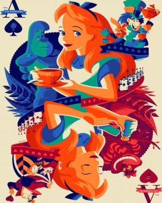 Alice In Wonderland Disney - Paint By Number - Paint by Numbers