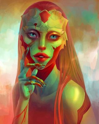 Alien Woman paint by numbers