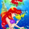 Ariel And Sebastian paint by numbes