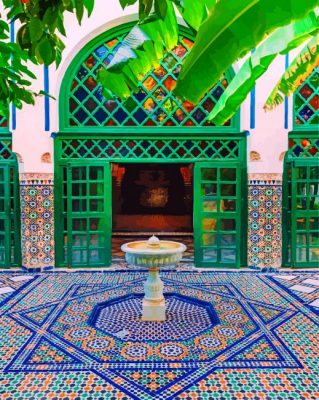 Bahia Palace Fez Paint by number