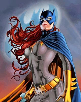 Batgirl Marvel paint by numbers