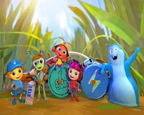 Beat Bugs Characters paint by numbers