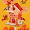 Bird House Illustration Paint by numbers