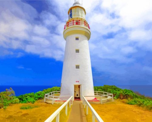 cape otway lighthouse paint by numbers