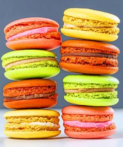 Colorful Macaroons paint by numbers
