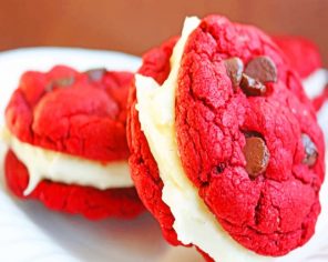 Cookies Sandwich With Chocolate Cream