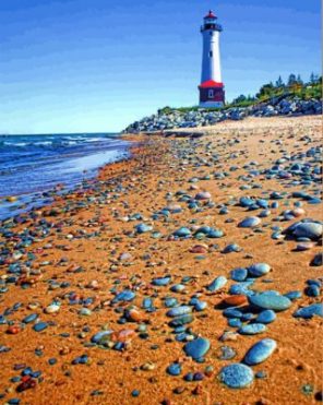 The Crisp Point Lighthouse Paint by numbers