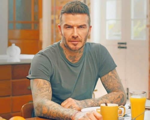 David Beckham paint by numbers