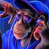 Dj Monkey paint by numbers