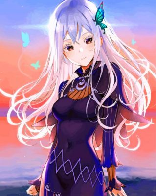 echidna re zero paint by numbers
