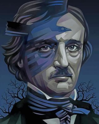 Edgar Allan Poe Illustration Paint by numbers