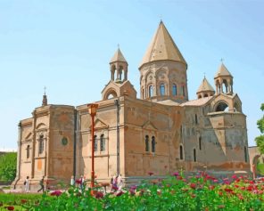 Etchmiadzin Cathedral Armenia Paint by Number