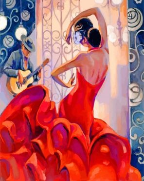 flamenco-lady-dancing-paint-by-numbers