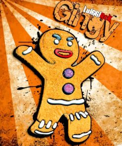 gingerbread from shrek paint by numbers