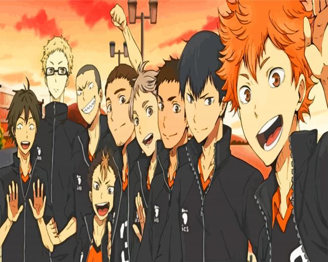 Haikyuu Anime Paint By Numbers - NumPaints - Paint by numbers