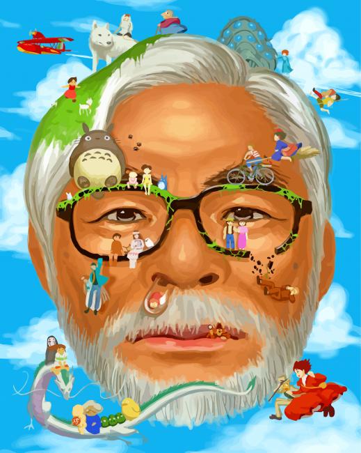 Hayao Miyazaki illustration Paint By Numbers 