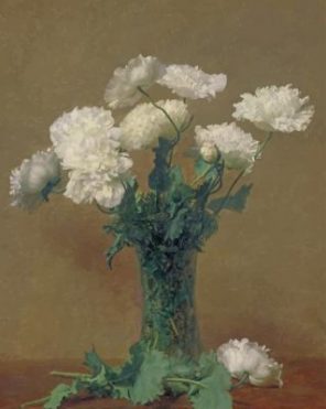 Henri Fantin Latour Peonies paint by numbers