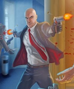 Hitman Video Game Paint by numbers
