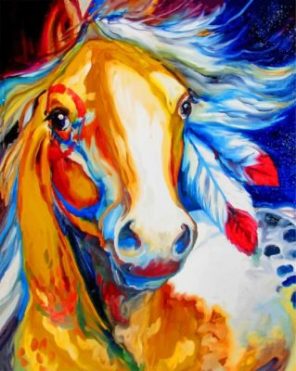 Indian Horse paint by numbers