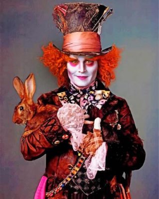 Mad Hatter And Rabbit paint by numbers