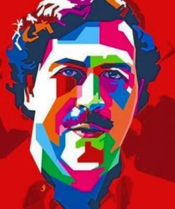 Pablo Escobar Pop Art paint by numbers