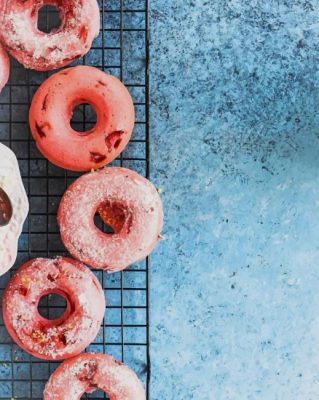 Pink Donuts paint by numbers