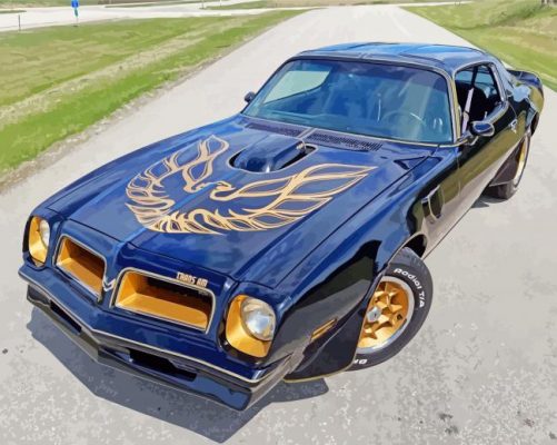 Pontiac Firebird Trans Am Paint By Numbers - Numeral Paint Kit