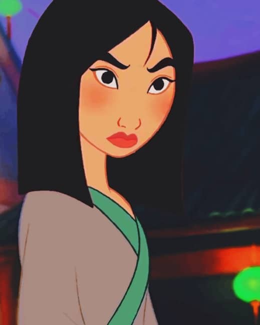 Princess Mulan Paint By Numbers - Numeral Paint Kit