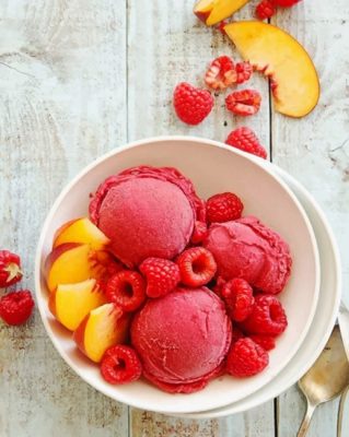 raspberry-And-peach-Ice-Cream-sorbet-paint-by-number