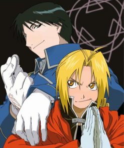 Roy Mustang And Edward Elric paint by numbers