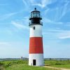 Sankaty Head Light Nantucket Island paint by number