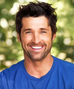 smiling patrick dempsey paint by number