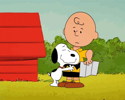 Snoopy And Charlie Brown Paint By Numbers - Numeral Paint Kit