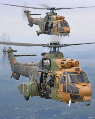 War Helicopters Paint by numbers