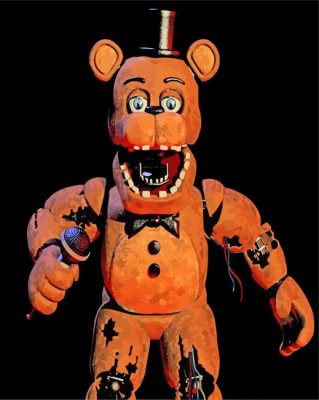 Withered Freddy Paint By Numbers - Numeral Paint Kit