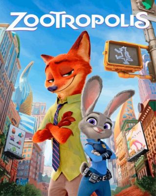 zootopia Film paint by numbers