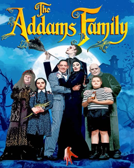 Addams Family Movie - Paint By Number - Numeral Paint