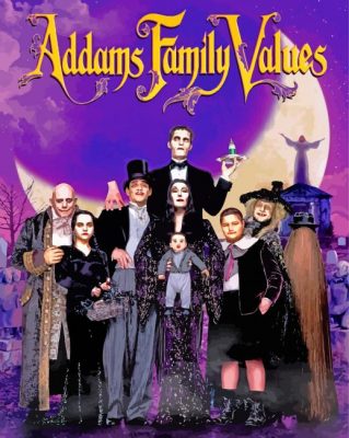Addams Family paint by numbers