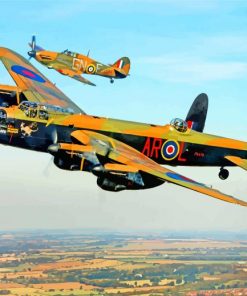 Avro Lancaster Heavy Bomber paint by number