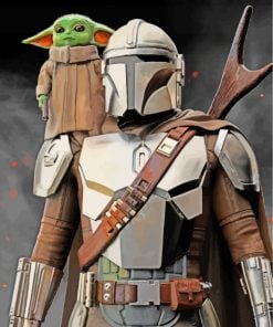 Boba Fett Mandalorian Star Wars Paint by Numbers - Goodnessfind