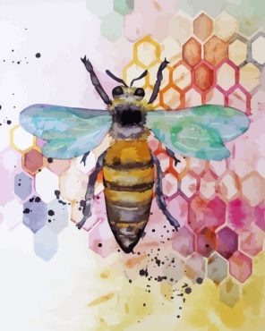 Bee Art paint by numbers