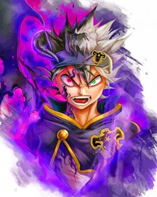 Black Clover asta paint by number